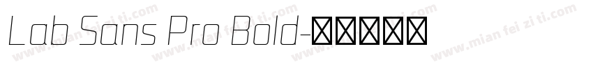 Lab Sans Pro Bold字体转换